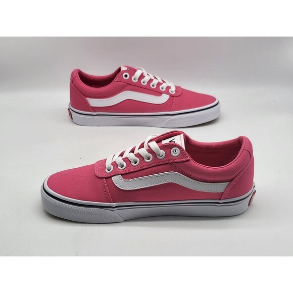 Vans Ward Women's 6.5 Pink Honeysuckle Canvas Skate Shoes Low Top Casual - Picture 3 of 10